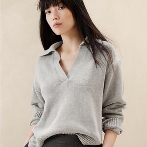 Ivory Women's Collar Sweater